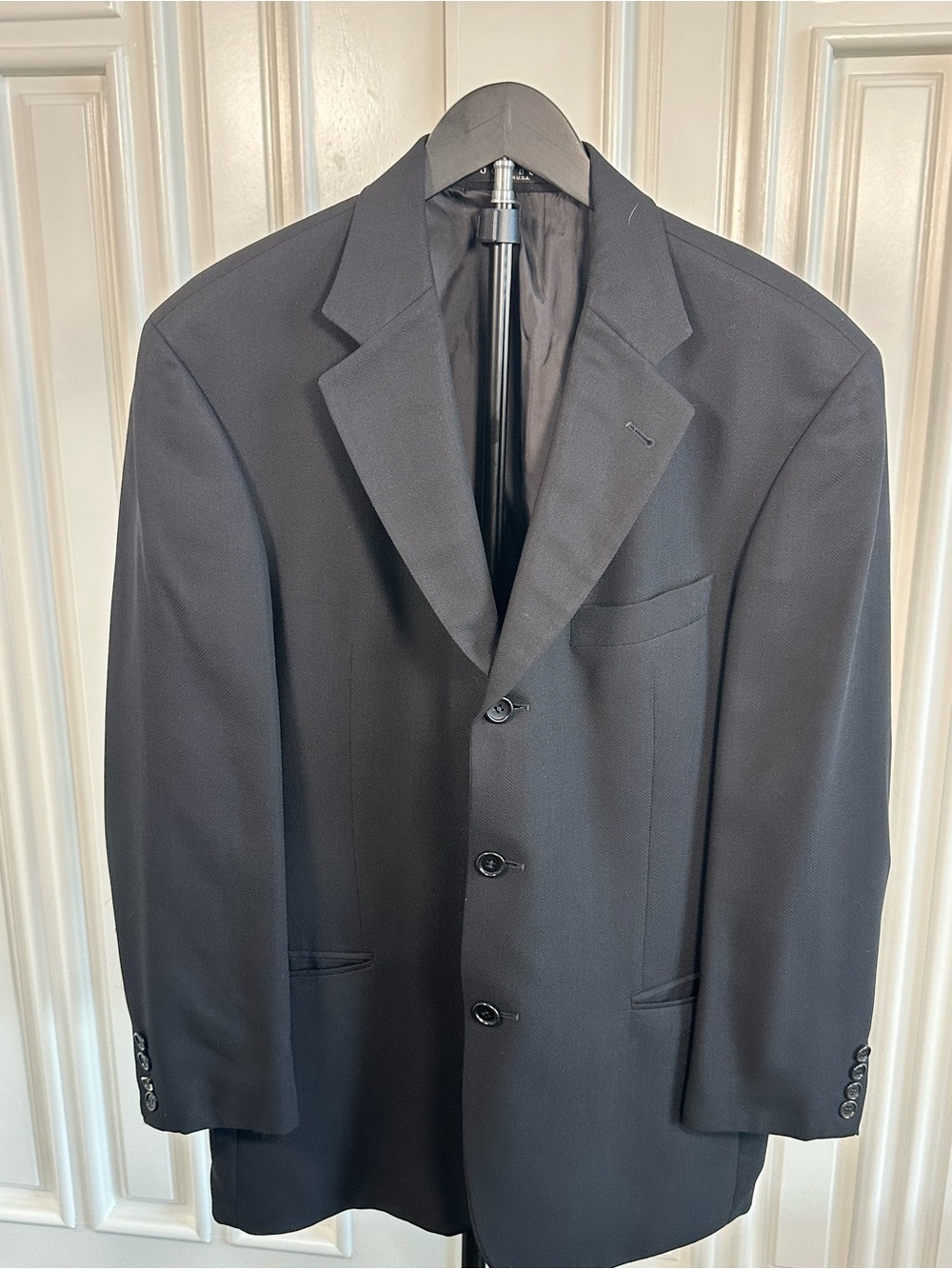 Boss Men's Black Three-Button Sport Coat